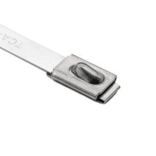 HellermannTyton Corrosion-Resistant 304 Stainless Steel Non-Releasable Cable Tie 201 mm x 7.9 mm 111-94088 MBT8HS-SS304-ML