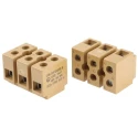 Weidmüller SAK Series Non-Fused Terminal Block, 3-Way, 10AWG, 22 AWG Wire, 41A Screw Mount 7906230000