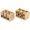 Weidmüller SAK Series Non-Fused Terminal Block, 3-Way, 10AWG, 22 AWG Wire, 41A Screw Mount 7906230000