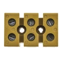 Weidmüller SAK Series Non-Fused Terminal Block, 3-Way, 10AWG, 22 AWG Wire, 41A Screw Mount 7906230000