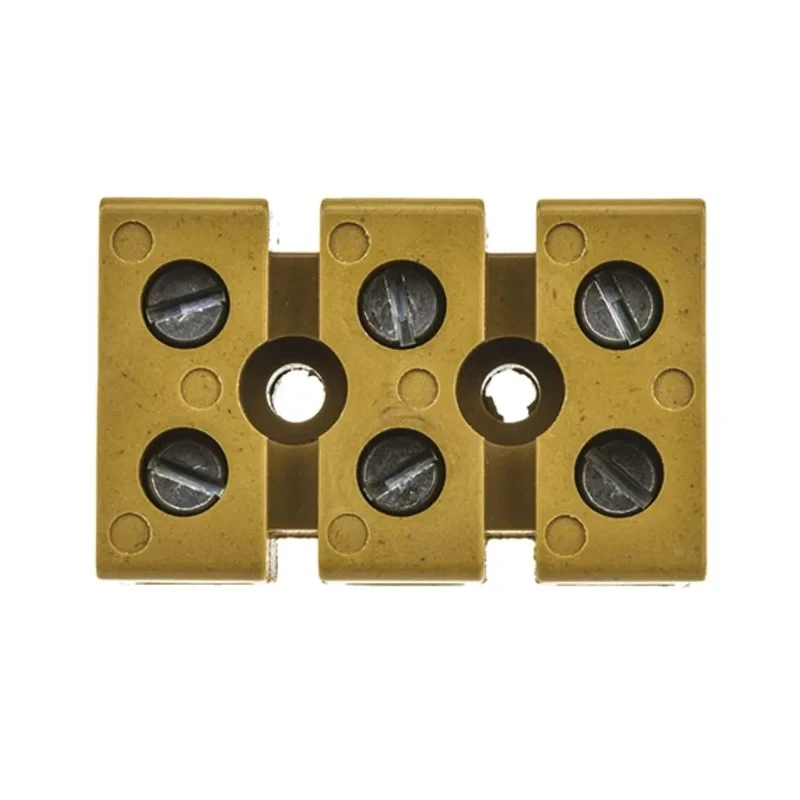 Weidmüller SAK Series Non-Fused Terminal Block, 3-Way, 10AWG, 22 AWG Wire, 41A Screw Mount 7906230000
