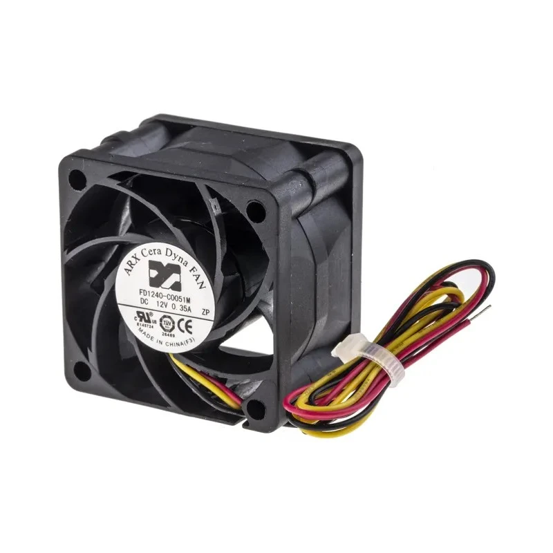 ARX CeraDyna Series Axial Fan 12V DC 3.72W 310mA Max Air Flow 28.3 m³/h IP20 40mm 