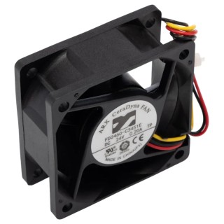 ARX CeraDyna Series Axial Fan 24 V dc 59.6 m³/h Air Flow 4.8 W Power 200 mA Max Current IP20 60 mm 60mm 25 mm 