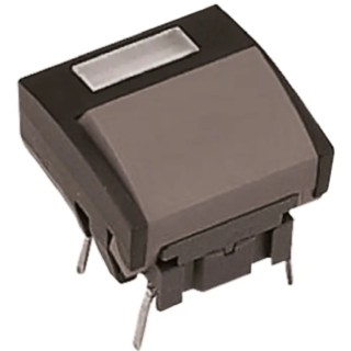MEC Grey IP67 Rated Tactile Switch, SPST, Momentary, 50mA 24V DC, Through Hole and Surface Mount IP67