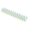 RS PRO Non-Fused Terminal Block, 12-Way, 4mm² Wire, 32A Screw, Nylon Body, Nickel Plated Brass Clamps 492-8700