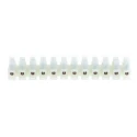 RS PRO Non-Fused Terminal Block, 12-Way, 4mm² Wire, 32A Screw, Nylon Body, Nickel Plated Brass Clamps 492-8700