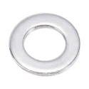 Yahata Neji Steel Chrome Flat Washers M3 Compatible Screw/Bolt Size, JIS B1256 Standard, 0.5mm Thickness 4979874451767