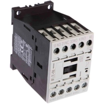 Eaton DILA Contactor 24V DC Coil, 4-Pole, 4 A Contact Current, 415V AC Contact Voltage 276379 DILA-31(24VDC)