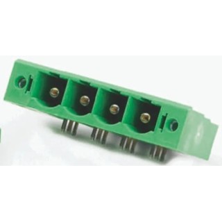 Phoenix Contact COMBICON PC Series Pluggable Terminal Block 4-Contact 10.16mm Pitch 1 Row 1913730