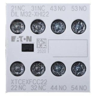 Eaton Auxiliary Contact 4 Contacts 2 NC/2 NO Front Fixing 16 A 500V AC 277377 DILM32-XHI22