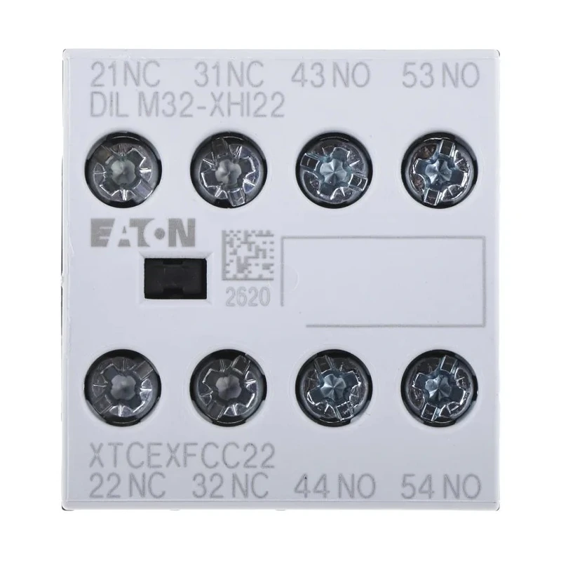 Eaton Auxiliary Contact 4 Contacts 2 NC/2 NO Front Fixing 16 A 500V AC 277377 DILM32-XHI22