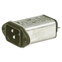 Schurter 250V AC 1A Panel Mount IEC Filter Male Quick Connect 4300.5051