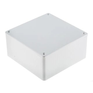 Hammond Flame Retardant ABS Electrical Enclosure IP54 Grey Lid 59 mm x 120 mm x 120 mm 1591UGY