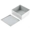 Hammond Flame Retardant ABS Electrical Enclosure IP54 Grey Lid 59 mm x 120 mm x 120 mm 1591UGY