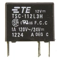 TE Connectivity PCB Signal Relay 12V DC Coil 1A DPDT TSC-112L3H000