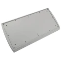METCASE Grey, Black Aluminium Desktop Enclosure Sloped Front 102mm Height, 7.84in Width M5340105RS