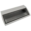 METCASE Grey, Black Aluminium Desktop Enclosure Sloped Front 102mm Height, 7.84in Width M5340105RS