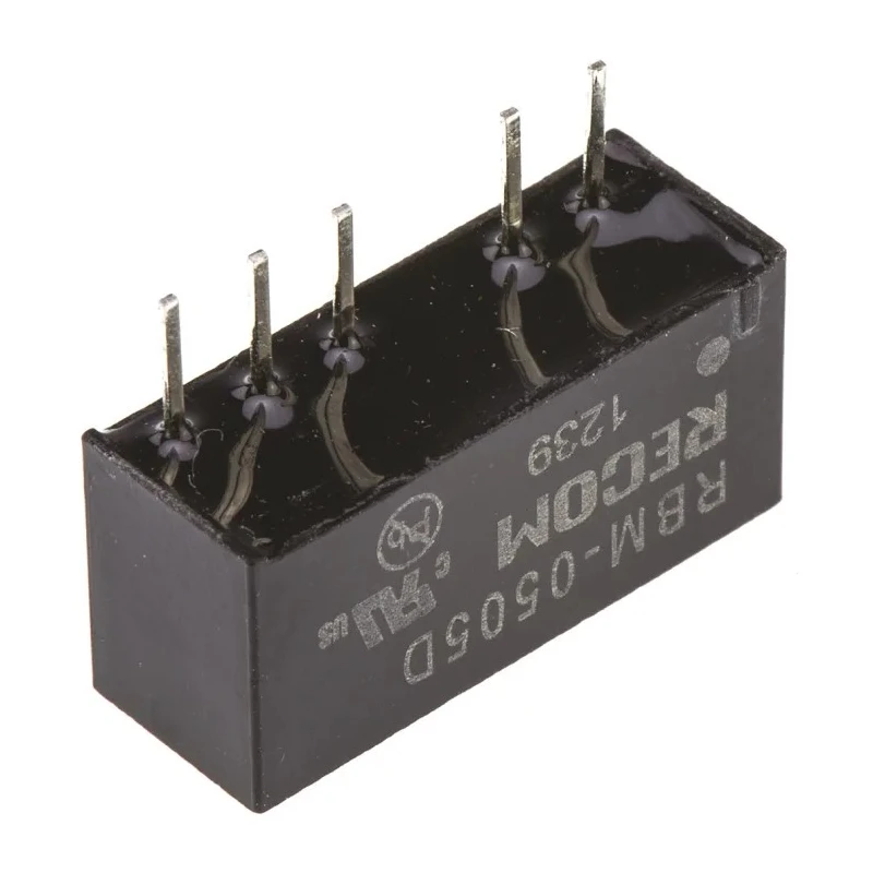 Recom RBM DC/DC Converter 5V DC 100mA Output, 5V DC Input, 4.5V Minimum Input, 1W Power, Through Hole SIP Micro RBM-0505D