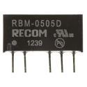Recom RBM DC/DC Converter 5V DC 100mA Output, 5V DC Input, 4.5V Minimum Input, 1W Power, Through Hole SIP Micro RBM-0505D