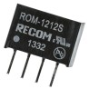 Recom Unregulated Isolated DC/DC Converter Through Hole SIP Micro Package 12V DC Output 83mA ROM-1212S