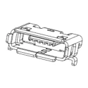 Molex Right Angle Surface Female 1 Port Micro USB Type AB USB 2.0 Connector 47589-1001