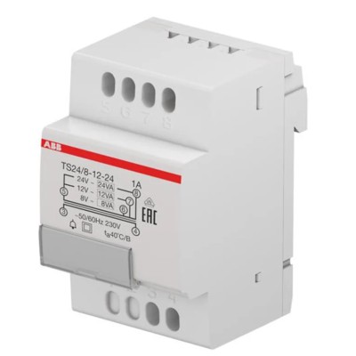 ABB 40 W Bell Transformer with 230 V Primary and 12 V Secondary, DIN Rail Mount, Model 2CSM228775R0802 TM40/12