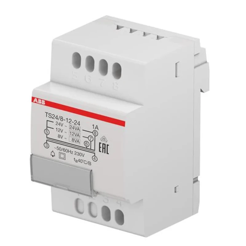 ABB 40 W Bell Transformer with 230 V Primary and 12 V Secondary, DIN Rail Mount, Model 2CSM228775R0802 TM40/12