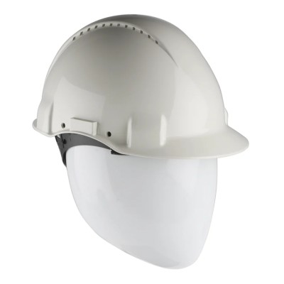 3M PELTOR White Ventilated Adjustable Safety Helmet High Performance Polyethylene G3000C VI