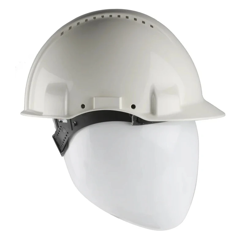 3M PELTOR White Ventilated Adjustable Safety Helmet High Performance Polyethylene G3000C VI