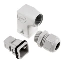 EPIC Heavy Duty Power Connector Crimp Termination Plastic Body 7 Way 10A HD7 W S/E HOOD/PLUG