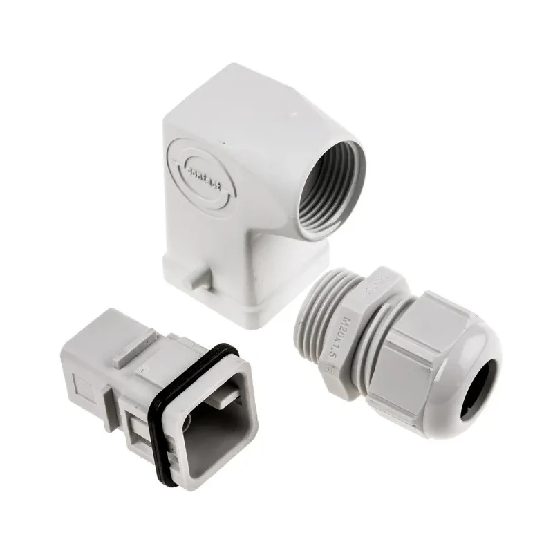 EPIC Heavy Duty Power Connector Crimp Termination Plastic Body 7 Way 10A HD7 W S/E HOOD/PLUG