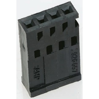 TE Connectivity AMPMODU Female Connector Housing 2.54 mm Pitch 2 Way 1 Row Straight 926657-2