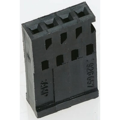 TE Connectivity AMPMODU Female Connector Housing 2.54 mm Pitch 2 Way 1 Row Straight 926657-2