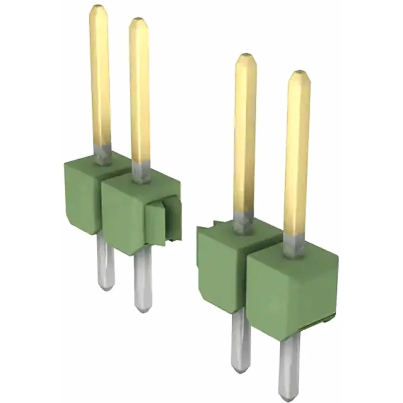 TE Connectivity AMPMODU MOD II Series Straight Through Hole Pin Header 50 Contacts 2.54 mm Pitch 1 Row Unshrouded 5-826646-0