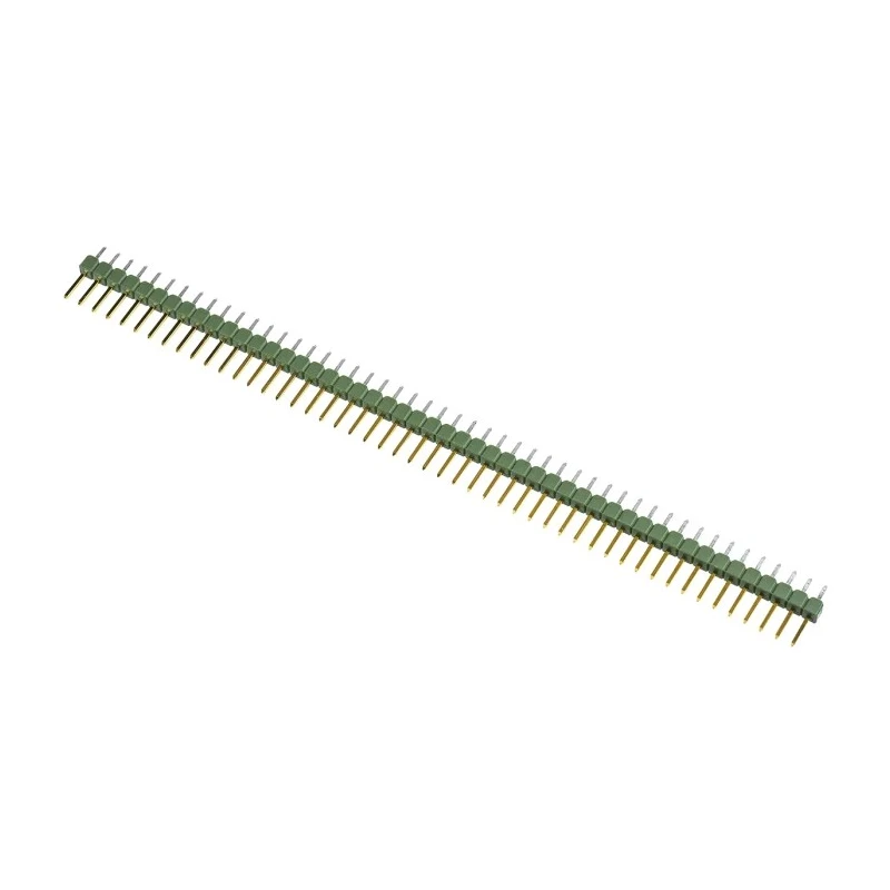 TE Connectivity AMPMODU MOD II Series Straight Through Hole Pin Header 50 Contacts 2.54 mm Pitch 1 Row Unshrouded 5-826646-0