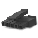 TE Connectivity Micro MATE-N-LOK Female Connector Housing 3 mm Pitch 5 Way 1 Row Straight 1445022-5