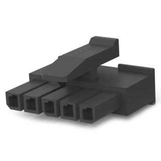 TE Connectivity Micro MATE-N-LOK Female Connector Housing 3 mm Pitch 5 Way 1 Row Straight 1445022-5