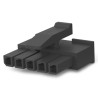 TE Connectivity Micro MATE-N-LOK Female Connector Housing 3 mm Pitch 5 Way 1 Row Straight 1445022-5