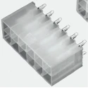 TE Connectivity VAL-U-LOK Series Straight Through Hole PCB Header, 4 Contact(s), 4.2 mm Pitch, 2 Row, Shrouded 1586037-4