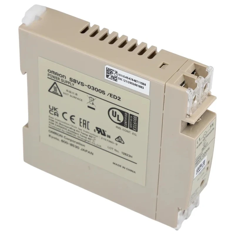 Omron Switched Mode DIN Rail Power Supply 264V AC Input 5V DC, 4A Output, 20W S8VS