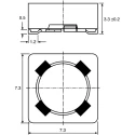 TDK Shielded Wirewound Surface Mount Inductor with Ferrite Core 100 μH ±20% 560 mA Idc B82472G4104M000