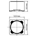 TDK SMT Shielded Wirewound Surface Mount Inductor with Ferrite Core 6.8 μH ±20% 6.5 A Idc B82477G4682M000