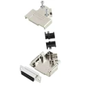 Amphenol Communications Solutions D-Sub Connector 15 Way 45° Cable Male with Female Screw D45PK-M