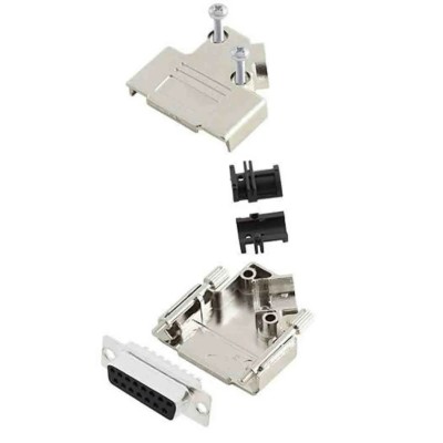 Amphenol Communications Solutions D-Sub Connector 15 Way 45° Cable Male with Female Screw D45PK-M