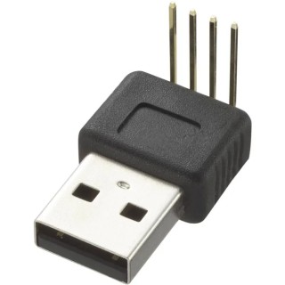 RS PRO USB Connector USB Type A, Straight, Through Hole Male 1 Port 5V 500mA 179-2867