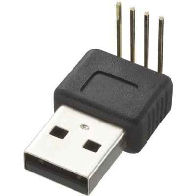 RS PRO USB Connector USB Type A, Straight, Through Hole Male 1 Port 5V 500mA 179-2867