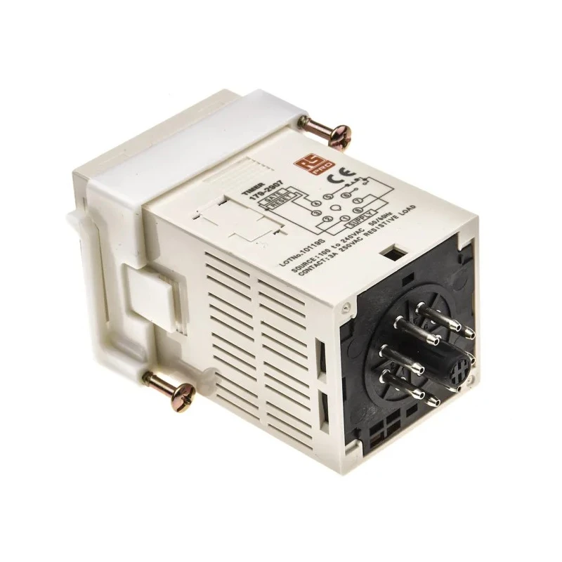 RS PRO TCN Series Timer Relay 1-Contact 100V AC, 240V AC, 99.9 s, Power-On Delay, SPDT Contact Configuration 179-2907