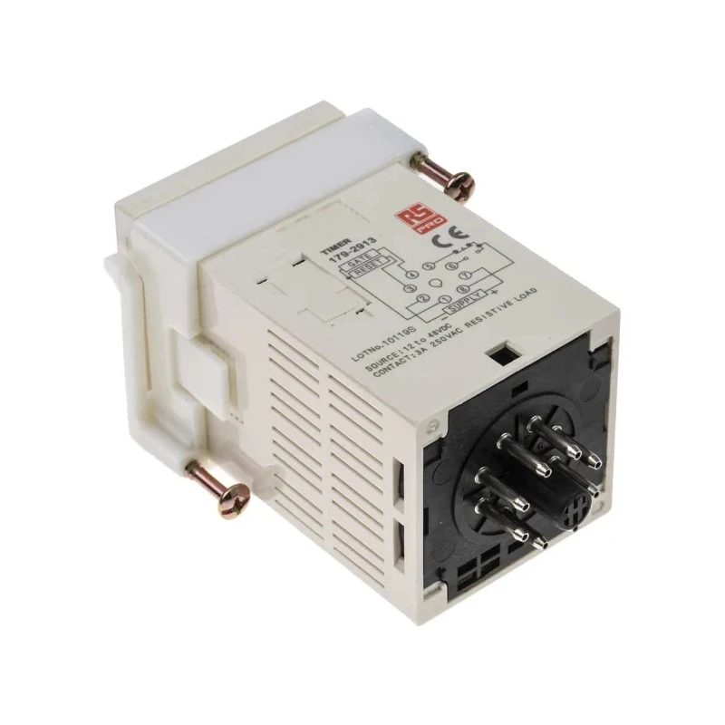 RS PRO Plug-In Timer Relay, 1-Contact, SPDT, 12 V dc to 48 V dc Supply, ON Delay Function, Dial Timing Adjustment 179-2913