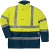 Delta Plus Yellow Unisex Hi Vis Parka STRADA2 M Size with Polyurethane Lining and Polyester Outer STRADA2