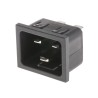 Schurter C20 Straight Snap-in IEC Connector 250V 20A Male 4793.4000